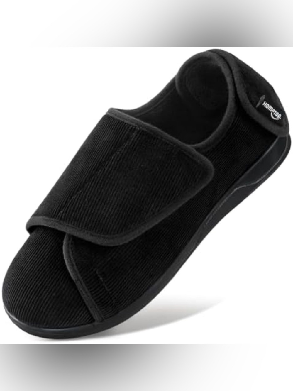 Hometop Men’s Adjustable Wide Slippers for Diabetics Feet.  Size 10.  Brand new.